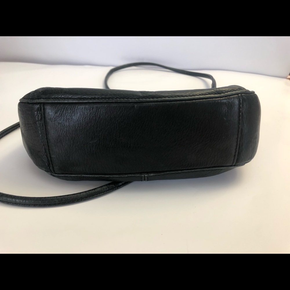 Fossil black leather crossbody - Picture 3 of 7